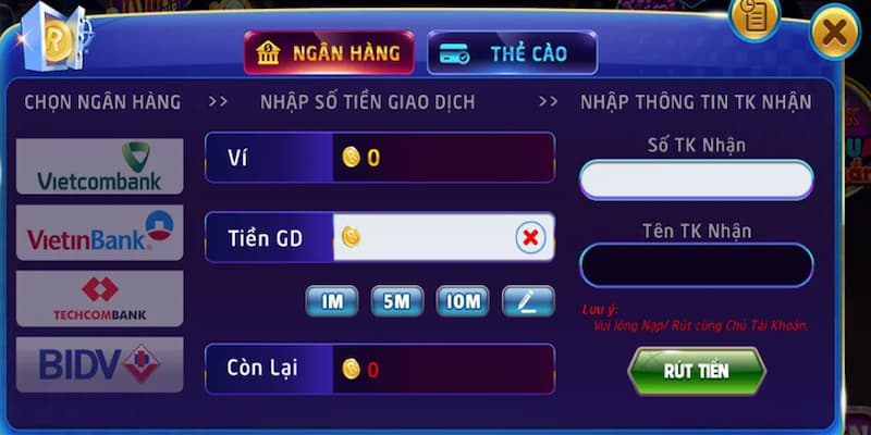 Rút Tiền Rikvip